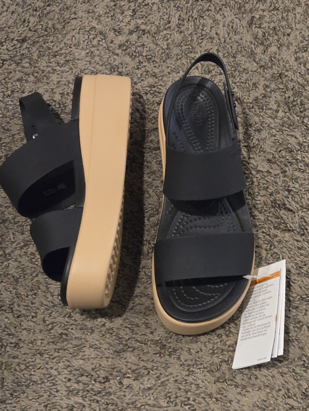 Crocs Brooklyn Low Wedge Sandals - Picture 2 of 2